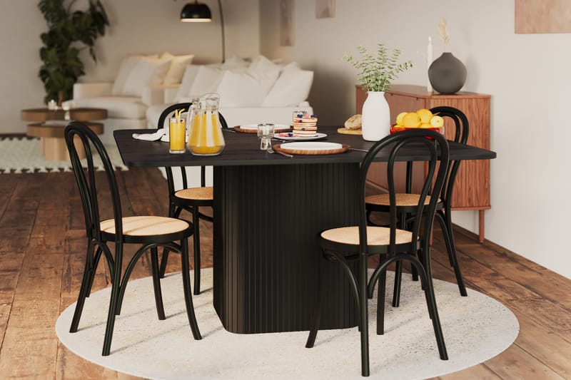 Kopparbo Spisebord 140 cm - Svart tre - Spisebord & kjøkkenbord