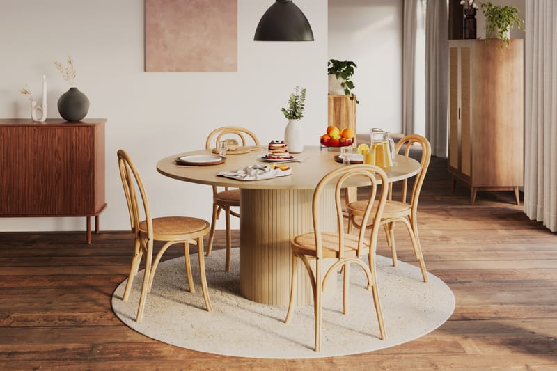 Kopparbo Spisebord 150 cm - Lyst hvitlasert eik - Spisebord & kjøkkenbord