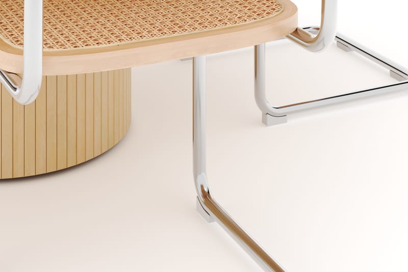 Kopparbo Spisebord 150 cm med 4 stk Build Matstkolar - Hvit - Møbler - Bord - Spisegrupper