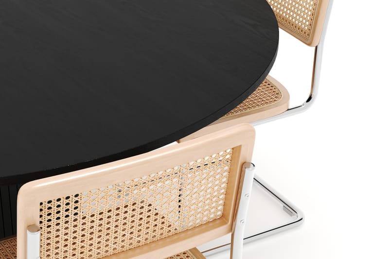 Kopparbo Spisebord 150 cm med 4 stk Build Matstkolar - Svart - Møbler - Bord - Spisegrupper