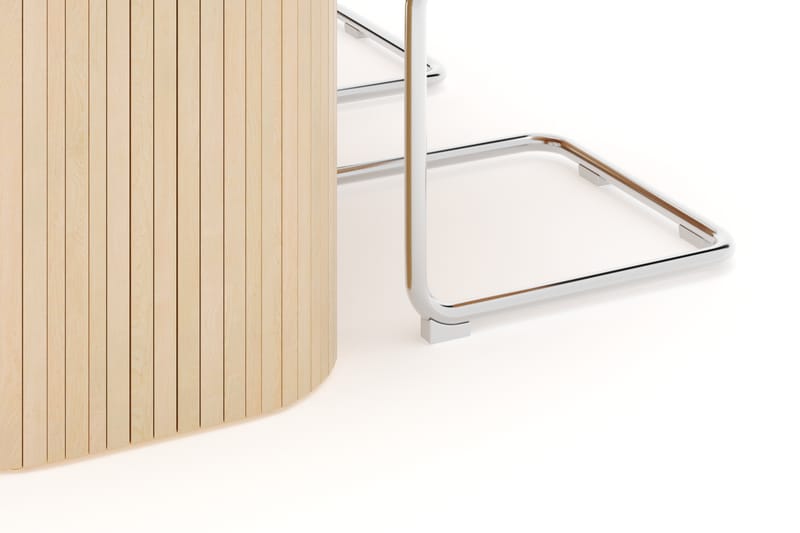Kopparbo Spisebord 160 cm med 4 stk Build Matstkolar - Hvit - Møbler - Bord - Spisegrupper