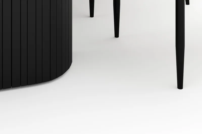 Kopparbo Spisebord 180-240 cm Uttrekkbart med 6 Sawako Stoler - Hvit - Møbler - Bord - Spisegrupper