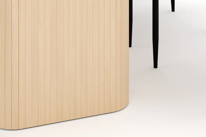 Kopparbo Spisebord 180-240 cm Uttrekkbart med 6 Sawako Stoler - Hvit - Møbler - Bord - Spisegrupper