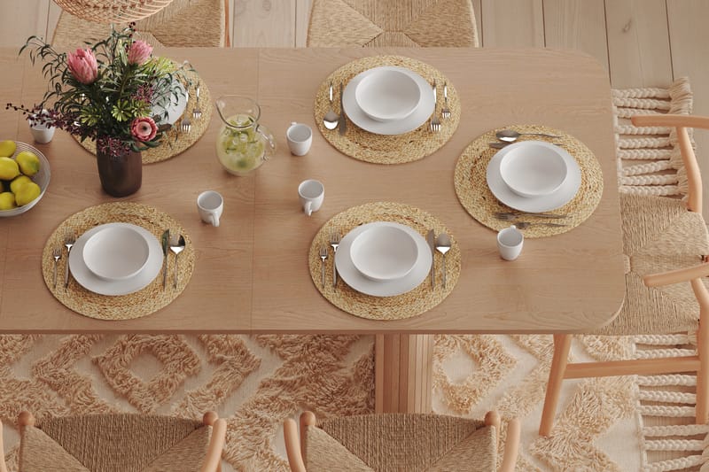 Kopparbo Spisebord 180 cm - Lyst hvitlasert eik - Spisebord & kjøkkenbord
