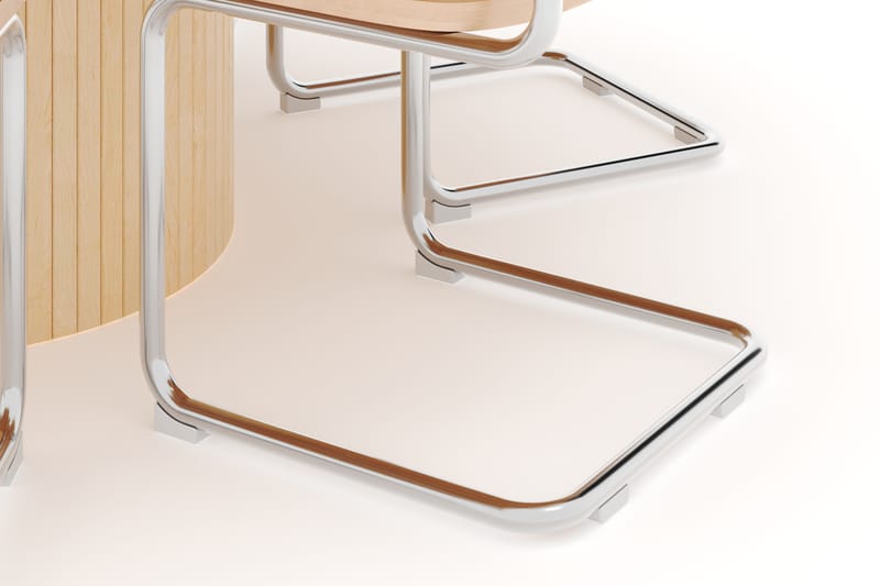 Kopparbo Spisebord 180 cm med 6 stk Build Matstkolar - White wash - Møbler - Bord - Spisegrupper
