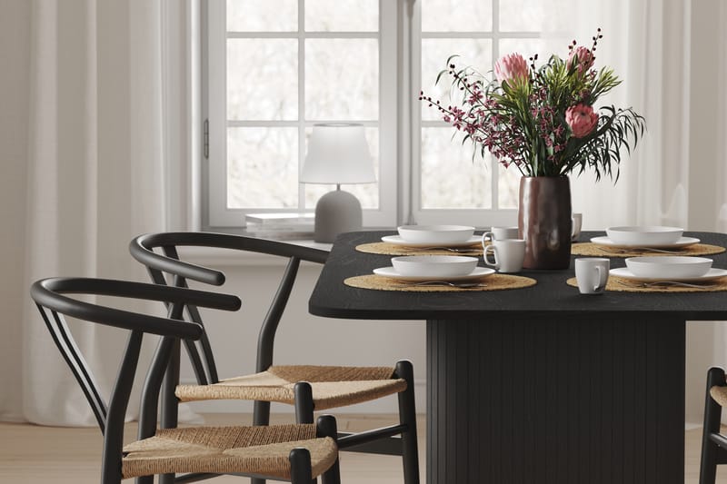 Kopparbo Spisebord 180 cm - Svart Tre - Møbler - Bord - Spisebord & kjøkkenbord