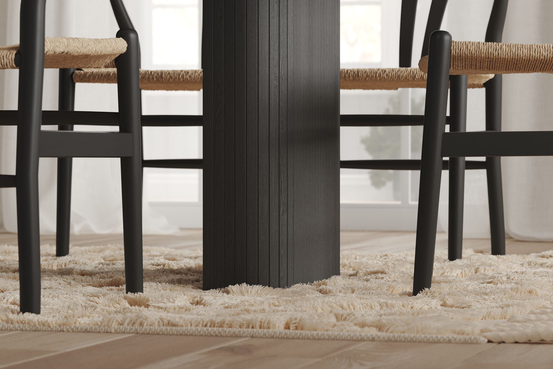 Kopparbo Spisebord 180 cm - Svart Tre - Møbler - Bord - Spisebord & kjøkkenbord