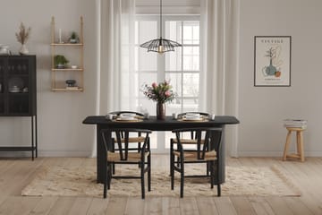 Kopparbo Spisebord 180 cm - Svart Tre - Møbler - Bord - Spisebord & kjøkkenbord