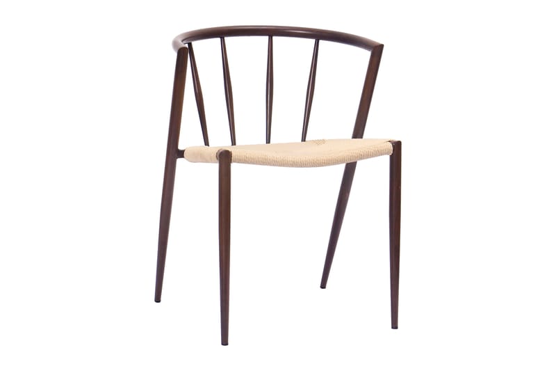 Kopparbo Spisebord 200-260 cm Uttrekkbart med 8 Winston Spisestoler - Svart / Beige / Metallben Røkt eik - Møbler - Bord - Spisegrupper