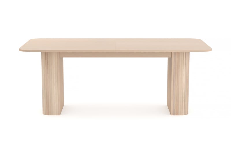 Kopparbo Spisebord 200-260 cm Utvidbart med tilleggsplate - Hvitlasert Eik - Møbler - Bord - Spisebord & kjøkkenbord