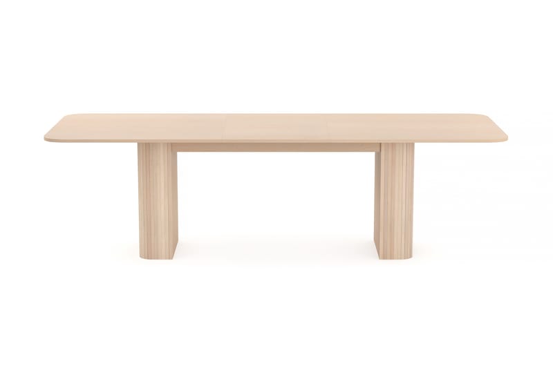 Kopparbo Spisebord 200-260 cm Utvidbart med tilleggsplate - Hvitlasert Eik - Møbler - Bord - Spisebord & kjøkkenbord