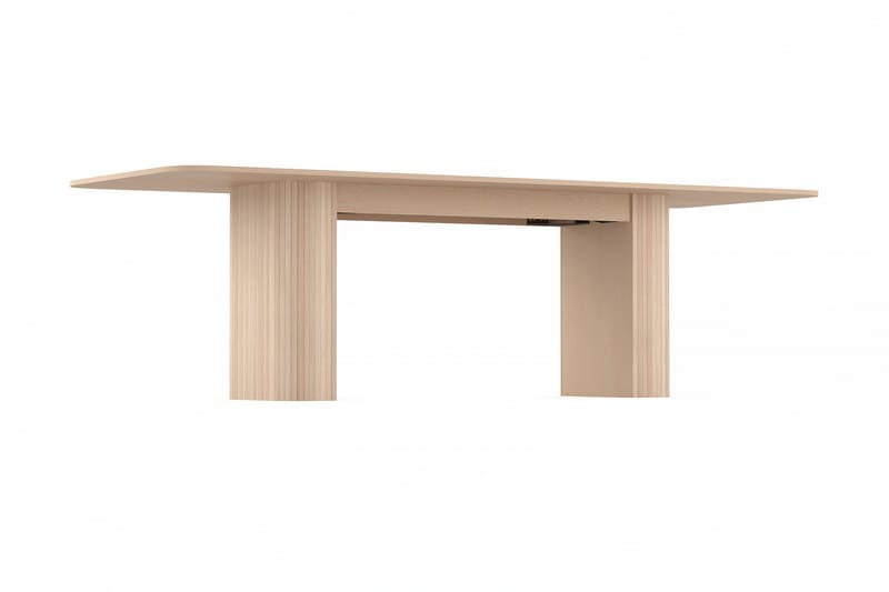 Kopparbo Spisebord 200-260 cm Utvidbart med tilleggsplate - Hvitlasert Eik - Møbler - Bord - Spisebord & kjøkkenbord