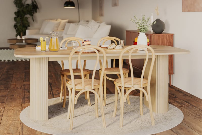 Kopparbo Spisebord 200 cm - Lyst hvitlasert eik - Spisebord & kjøkkenbord