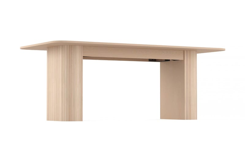 Kopparbo Spisebord 200-260 cm Utvidbart med tilleggsplate - Hvitlasert Eik - Møbler - Bord - Spisebord & kjøkkenbord