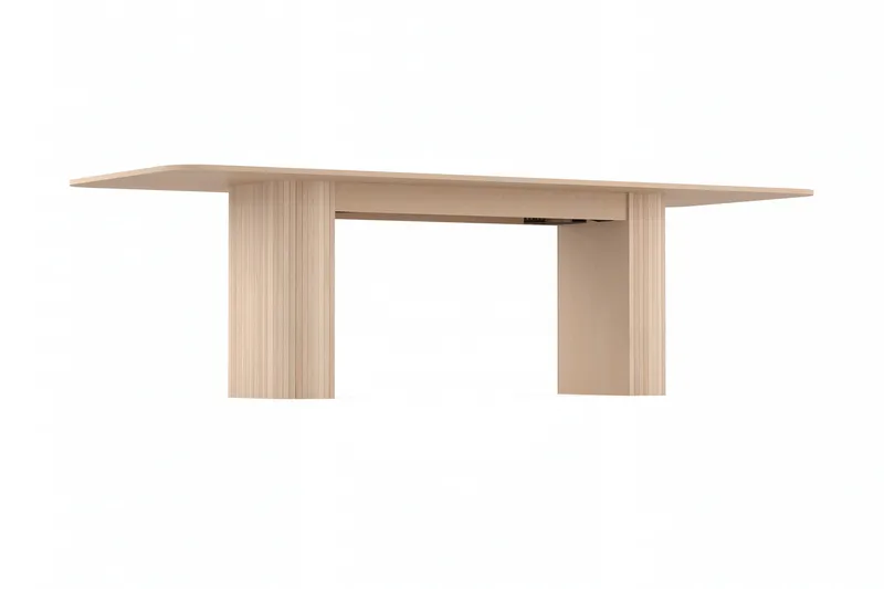 Kopparbo Spisebord 200-260 cm Utvidbart med tilleggsplate - Hvitlasert Eik - Møbler - Bord - Spisebord & kjøkkenbord