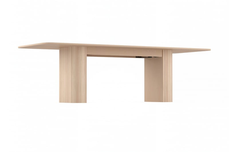 Kopparbo Spisebord 200-260 cm Utvidbart med tilleggsplate - Hvitlasert Eik - Møbler - Bord - Spisebord & kjøkkenbord
