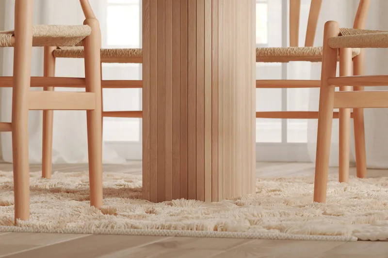 Kopparbo Spisebord 200-260 cm Utvidbart med tilleggsplate - Hvitlasert Eik - Møbler - Bord - Spisebord & kjøkkenbord