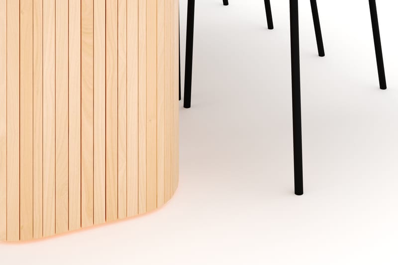 Kopparbo Spisebord 200 cm med 6 Gemmiano Stoler - Natur - Møbler - Bord - Spisegrupper