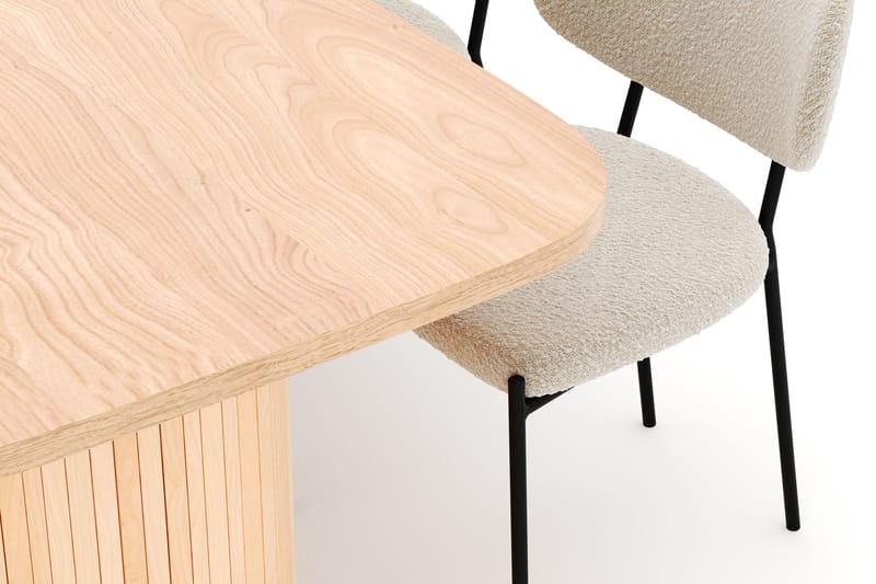 Kopparbo Spisebord 200 cm med 6 Gemmiano Stoler - Natur - Møbler - Bord - Spisegrupper