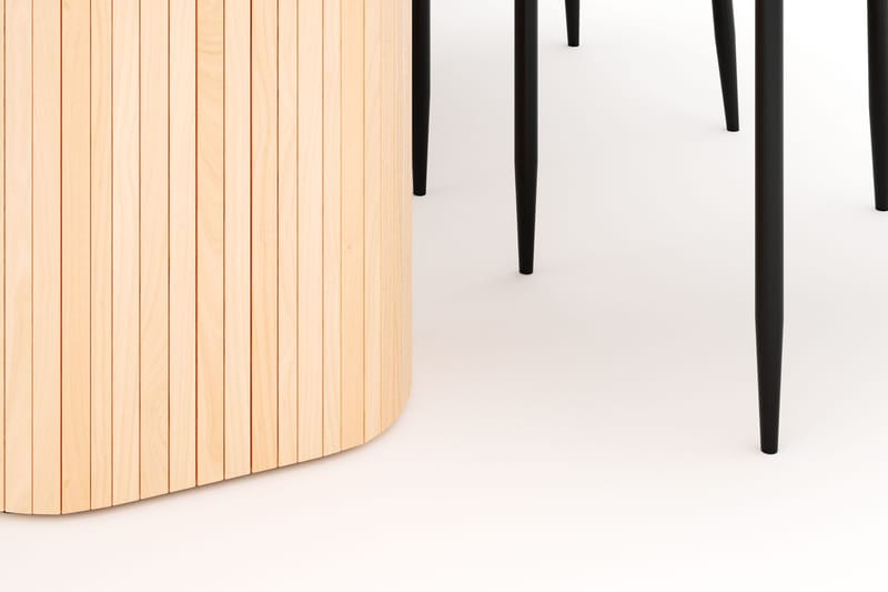 Kopparbo Spisebord 200 cm med 6 Sawako Stoler - Natur - Møbler - Bord - Spisegrupper