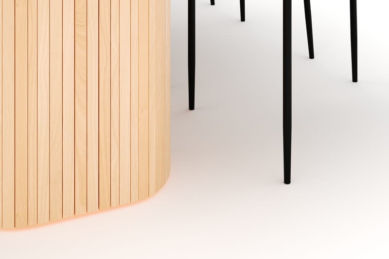 Kopparbo Spisebord 200 cm med 6 Sawako Stoler - Natur - Møbler - Bord - Spisegrupper