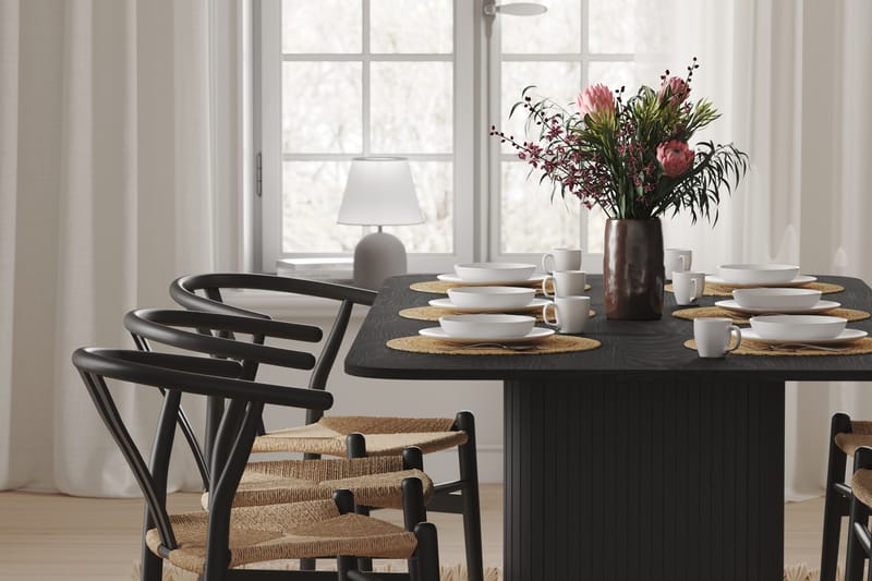 Kopparbo Spisebord 200 cm - Svart tre - Spisebord & kjøkkenbord