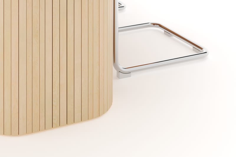 Kopparbo Spisebord 240 cm med 4 stk Build Matstkolar - Hvit - Møbler - Bord - Spisegrupper