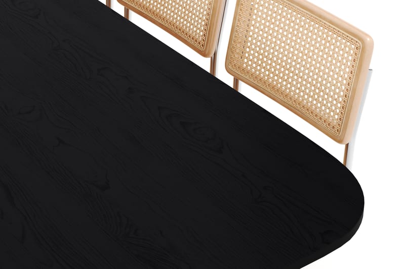 Kopparbo Spisebord 240 cm med 6 stk Build Matstkolar - Svart - Møbler - Bord - Spisegrupper