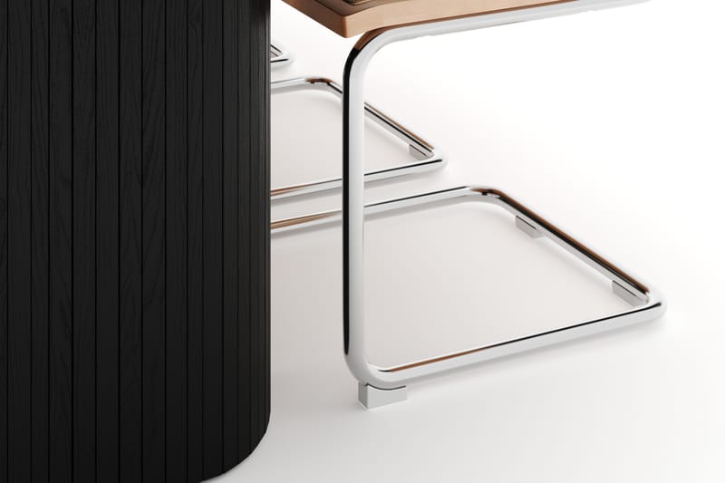 Kopparbo Spisebord 240 cm med 6 stk Build Matstkolar - Svart - Møbler - Bord - Spisegrupper