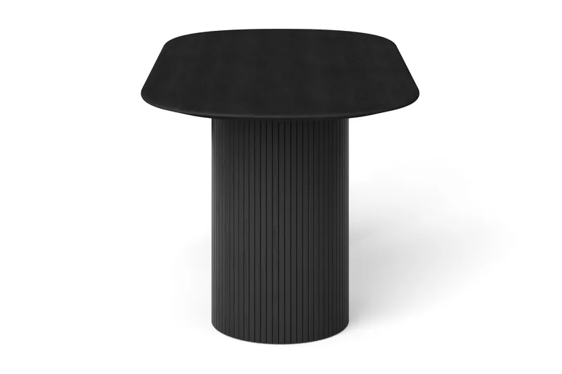 Kopparbo spisebord ovalt 180x90 cm finér - Svart - Møbler - Bord - Spisebord & kjøkkenbord