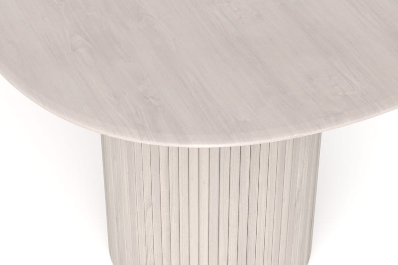 Kopparbo spisebord ovalt 220x100 cm finér - Hvitlasert eik - Møbler - Bord - Spisebord & kjøkkenbord