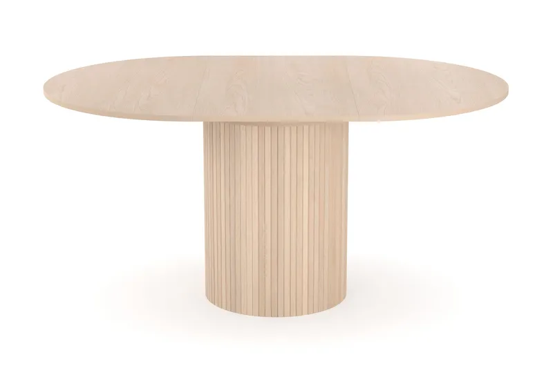 Kopparbo Lys Rundt Spisebord 106 cm Utvidbart med tilleggsplate - Hvitlasert Eik / Tre - Møbler - Bord - Spisebord & kjøkkenbord