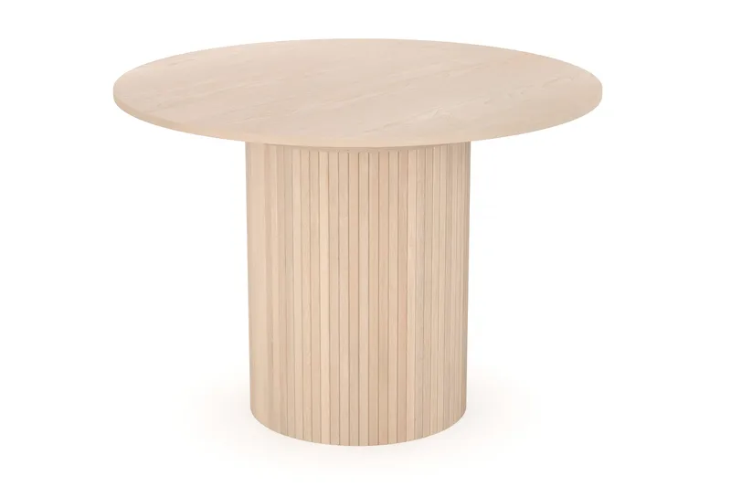 Kopparbo Lys Rundt Spisebord 106 cm Utvidbart med tilleggsplate - Hvitlasert Eik / Tre - Møbler - Bord - Spisebord & kjøkkenbord