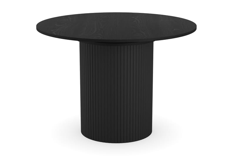 Kopparbo Spisebord Rundt 106-156 cm - Svart Tre - Møbler - Bord - Spisebord & kjøkkenbord
