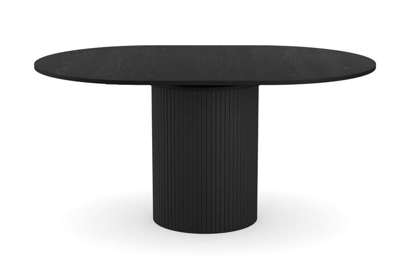 Kopparbo Spisebord Rundt 106-156 cm - Svart Tre - Møbler - Bord - Spisebord & kjøkkenbord