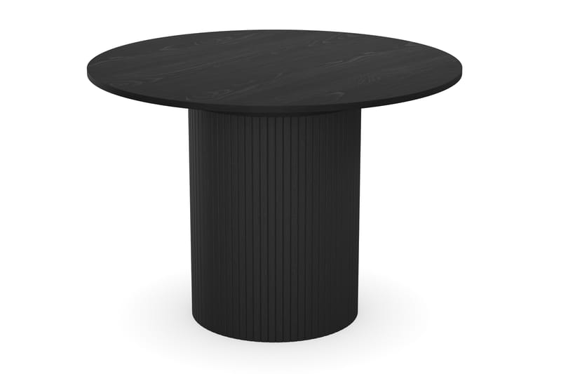 Kopparbo Spisebord Rundt 106-156 cm - Svart Tre - Møbler - Bord - Spisebord & kjøkkenbord