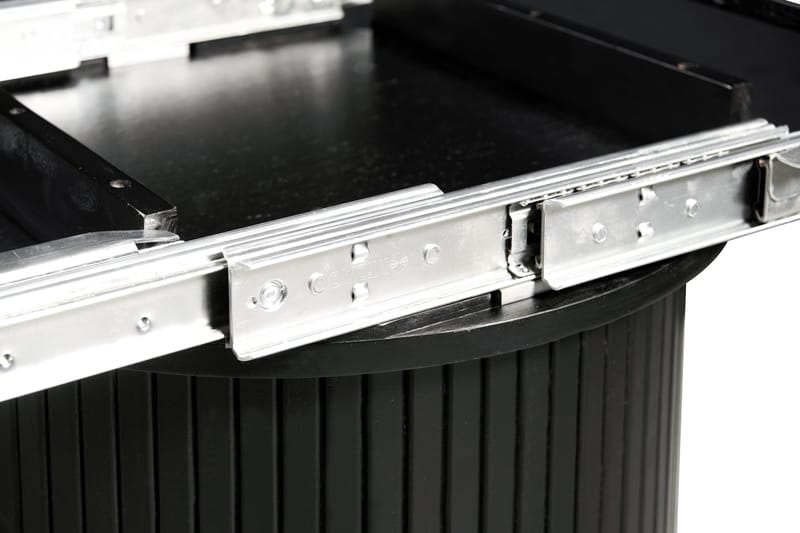 Kopparbo Spisebord Rundt 106-156 cm - Svart Tre - Møbler - Bord - Spisebord & kjøkkenbord