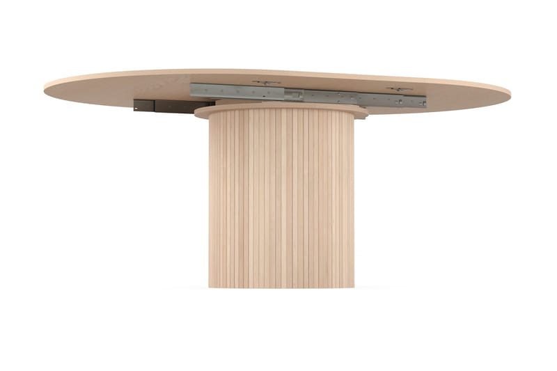 Kopparbo Spisebord Rundt 130 cm - Lyst hvitlasert eik - Spisebord & kjøkkenbord