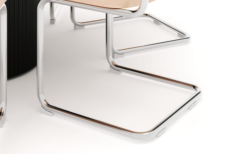 Kopparbo Spisebord Rundt 130 cm med 6 stk Build Matstkolar - Svart - Møbler - Bord - Spisegrupper