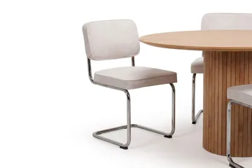 Kopparbo spisegruppe, rund 180 cm, eik med 8 Milva spisestoler - Eik - Møbler - Bord - Spisegrupper