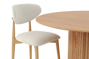 Kopparbo spisegruppe, rund 180 cm, eik med 8 Molly spisestoler - Eik - Møbler - Bord - Spisegrupper