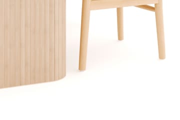 Kopparbo Spisegruppe 160-220 cm Forlengbar med 4 Dastoori Spisestoler - Whitewash - Møbler - Bord - Spisegrupper