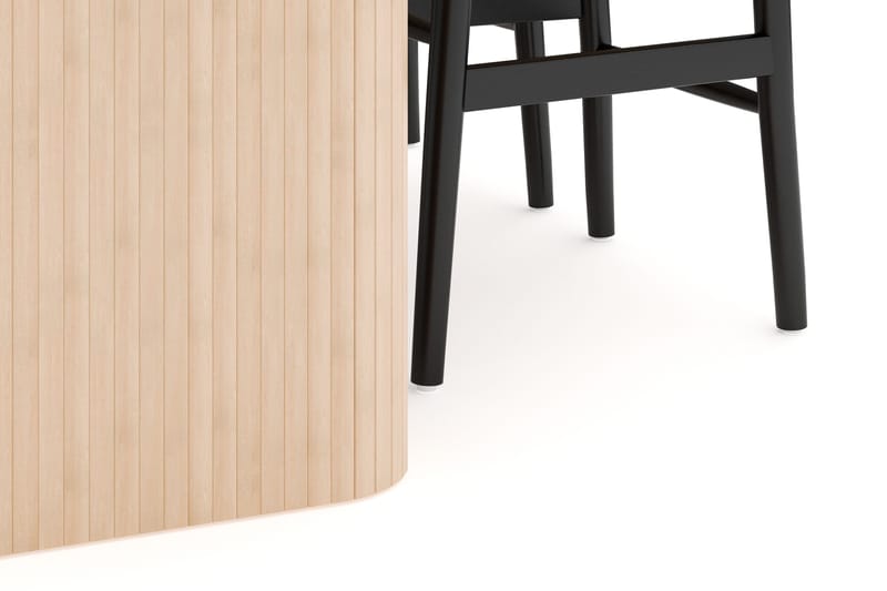 Kopparbo Spisegruppe 180-240 cm Forlengbar med 4 Dastoori Spisestoler - Whitewash - Møbler - Bord - Spisegrupper