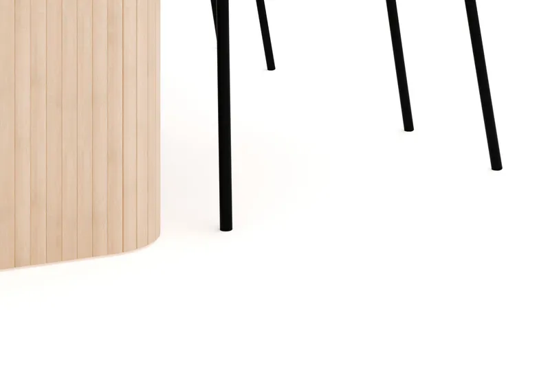 Kopparbo Spisegruppe 180-240 cm Forlengbar med 4 Gemmiano Spisestoler - Whitewash - Møbler - Bord - Spisegrupper