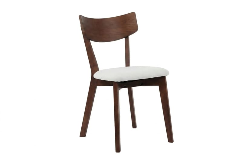 Kopparbo spisegruppe 180 cm rund i valnøtt med 8 Amelia spisestoler med pute - Valnøtt/beige - Møbler - Bord - Spisegrupper