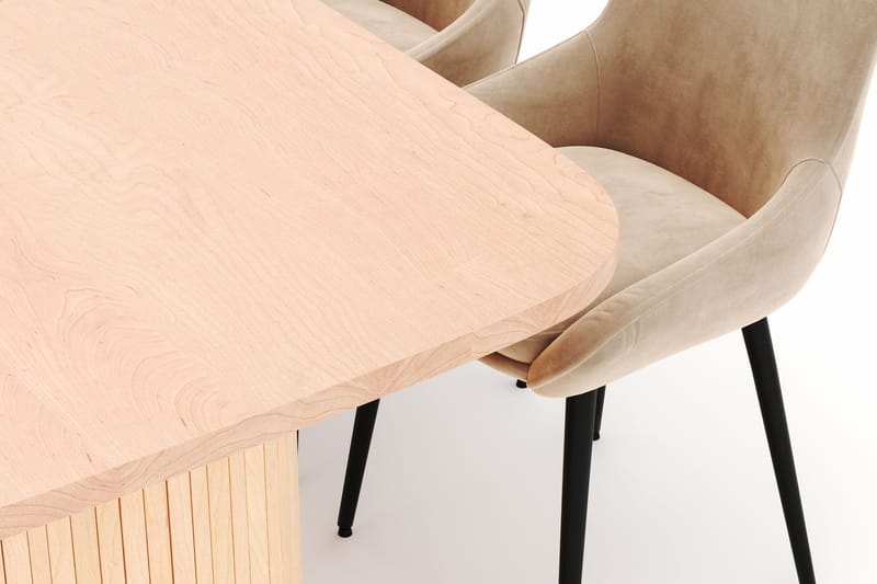 Kopparbo Spisegruppe 200x90cm med 6 Alsarp Spisestoler - Naturell - Møbler - Bord - Spisegrupper