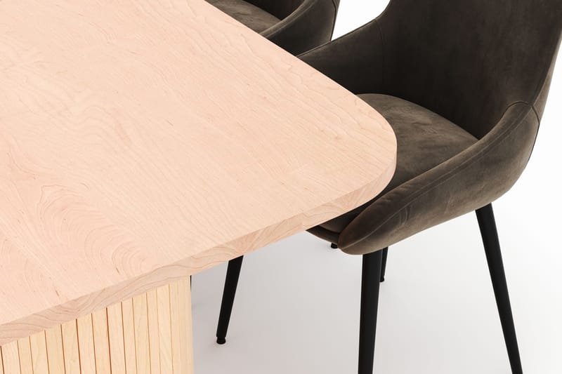 Kopparbo Spisegruppe 200x90cm med 6 Alsarp Spisestoler - Naturell - Møbler - Bord - Spisegrupper