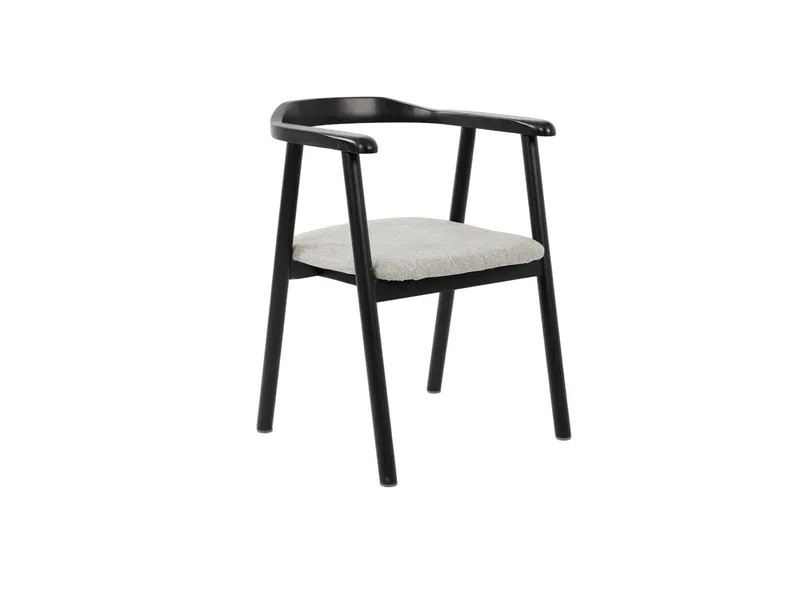 Kopparbo spisegruppe med rundt bord 180 cm svart og 8 Jolie spisestoler - Svartlasert eik - Møbler - Bord - Spisegrupper