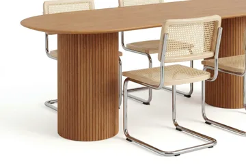 Kopparbo spisegruppe oval 180 cm eik med 6 Build spisestoler - Eik - Møbler - Bord - Spisegrupper