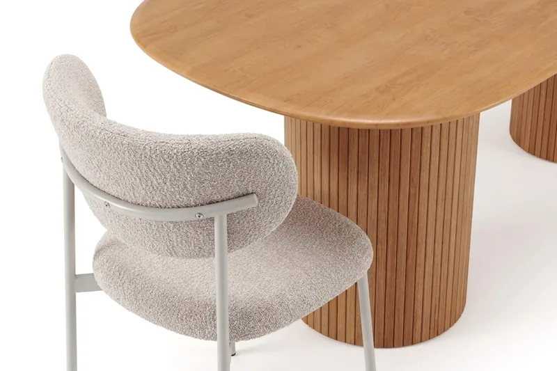Kopparbo Spisegruppe oval 180 cm med 6 Lucy Spisestoler - Eik - Møbler - Bord - Spisegrupper